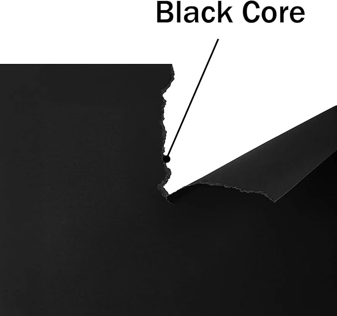 24 Sheets Black Cardstock 8.5 x 11 Black Paper, Goefun 80lb Card Stock Printer Paper for Halloween, Invitations, Scrapbooking, Crafts, DIY Cards