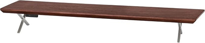 Anji Mountain Monitor Stand - Desktop Organizer & Laptop Riser, Ergonomic Monitor Riser, Space-Saving Monitor Stand for Desk, Durable Construction, Easy Assembly, Ideal for Home & Office,Black