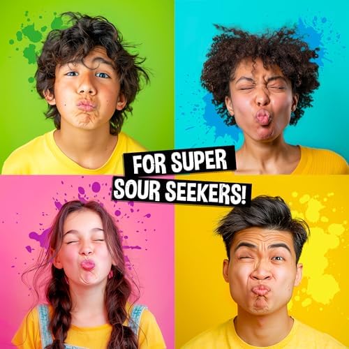 WARHEADS - Extreme Sour Hard Candy - Sour Apple, Black Cherry, Blue Raspberry, Lemon & Watermelon Flavors, Great For Parades - 2 lb. Bulk Bag
