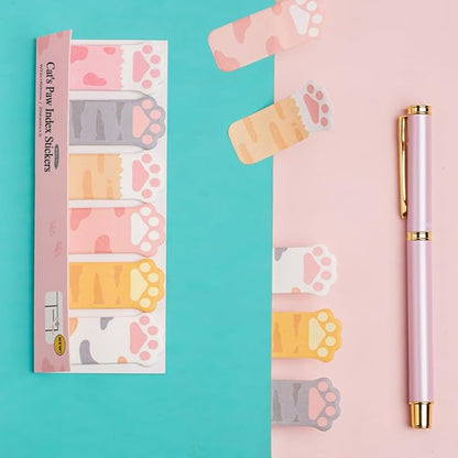 480Pcs Cat's Claw Page Markers Sticky Index Tabs, Arrow Flag Tabs Self Adhesive, Colored Notes Tab Stickers for Notebook, Documents