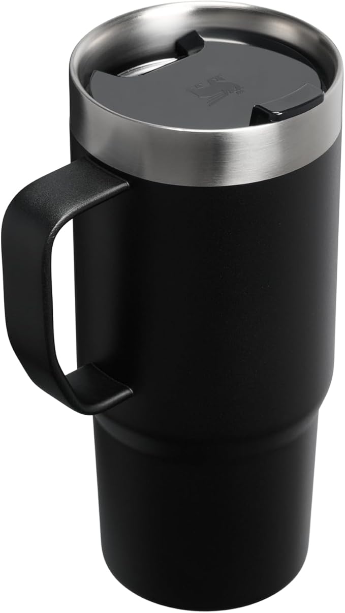 STANLEY The Everyday Suburban Mug | 16 oz | Drink Through Lid | Cup for Coffee, Tea and Drinks | Insulated Stainless Steel Coffee Mug | BPA-Free | Black 2.0