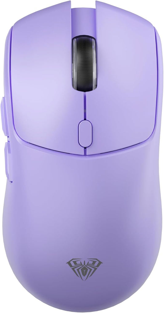 AULA SC580X Wireless Gaming Mouse, Tri-Mode 2.4G/BT5.0/USB-C Gaming Mice with 12000 DPI, 6 Programmable Buttons, Rechargeable Computer Mouse for Laptop/PC/Mac/Tablet