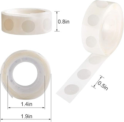 1600pcs Glue Point Clear Balloon Glue Removable Adhesive Dots Double Sided Dots of Glue Tape for Balloons Craft Glue Points Dots Sticky Dots or Wedding Decoration