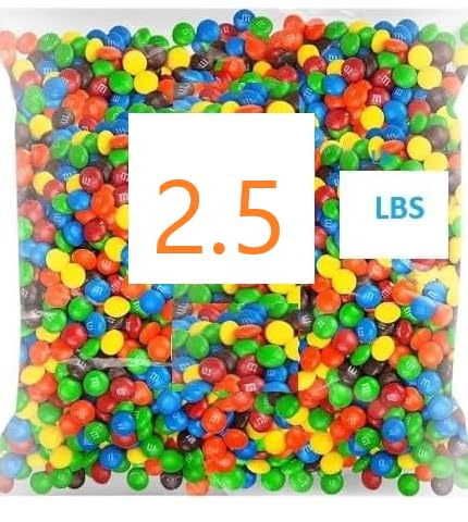 Bulk Candy Coated Milk Chocolate Pieces – 2.5 lbs | Colorful Chocolate Candy for Parties, Baking, or Candy Buffets |Milk Chocolate Treats. Christmas candy Bulk