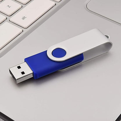 KOOTION 32 GB USB Flash Drive 32 gb Flash Drive 10 Pack Thumb Drive Memory Stick Pen Drive Keychain Design Blue