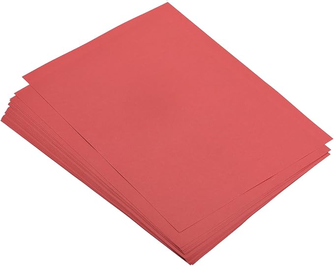 MECCANIXITY 75 Sheets A4 Colored Print Copy Paper 5.8" x 8.3" Origami Paper Printer Paper 80gsm for Printing, Document Copying, Art Craft,Bright Red