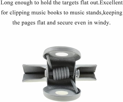 HAHIYO 1.25inch White Bulldog Clips Metal File Hinge Binder Clips Clamps Save Space Strong Spring Jaws Rock Solid Grip Book Lay Flat Deburred Edge for Hang Photos Wall Grid Dog Food 20PCS