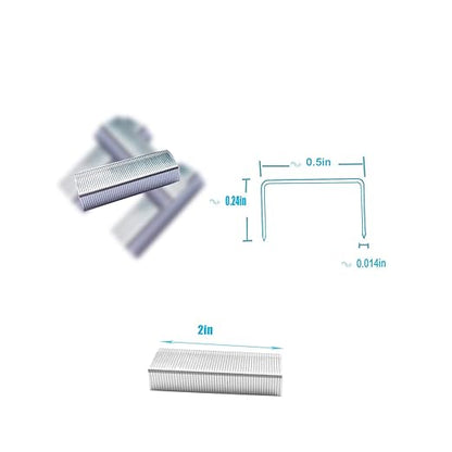 Standard Staples,Desktop Staples 1/4" (26/6), Galvanised Staple 26/6 Type, 1/4" Jam Free Sharp Chisel Point Design Staple for Office School Home Stapler Stapling Refills - 4 Boxes (4000Pcs)