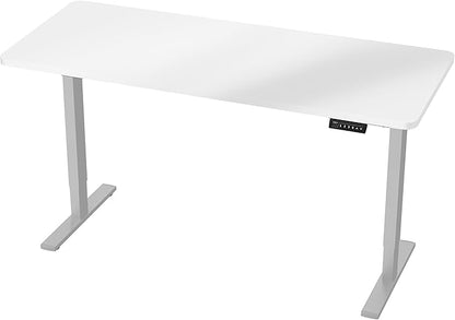 VIVO Electric Dry Erase 60 x 24 in Standing Desk, Memory Height Adjustment, 1B Series, Whiteboard Top Gray Frame, DESK-KIT-1G6WE
