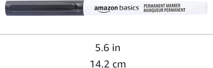 Amazon Basics Ultra Fine Point Permanent Markers, Assorted Colors, 24-Pack