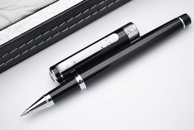 czxwyst Picasso 902 Gentleman Collection Rollerball Pen 0.5mm Nib Original Box (Platinum clip)