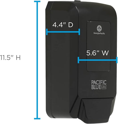 Georgia-Pacific (53057) Pacific Blue Ultra Manual Push Soap Dispenser, Wall Mounted, Easy To Install & Maintain
