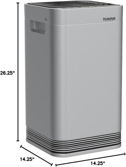 Nuwave OxyPure Ultra Clean Air Purifiers for Extra Large Room, Office, 5 Stage Filtration System with 4 Extra True HEPA Filters, Remove up to 100% of Dust, Pet Hair, Odors, Pollen, VOCs, Smart Wifi