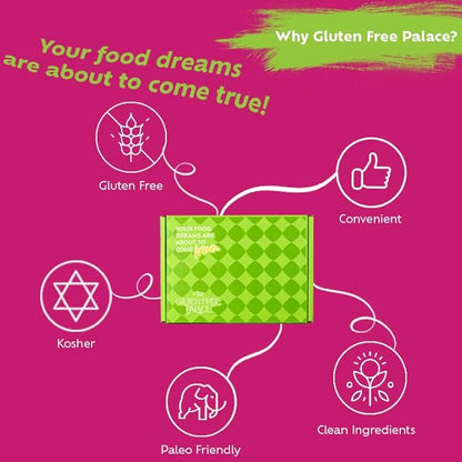 Gluten Free Palace Paleo Snacks Variety Pack – Healthy Snack Box for Adults – Whole Foods, Protein Bars, Crackers, Chips, Puffs, Fruit & Nuts (25 Count)