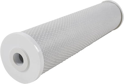 BLUONICS Sediment & CTO Carbon Block Water Filters 4-pack (5 Micron) 4.5" x 20" Whole House Cartridges for Rust, Iron, Sand, Dirt, Sediment, Chlorine, and Odors