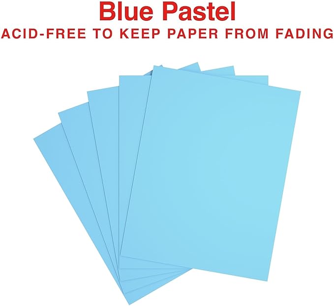 Staples Pastel Color Copy Paper, 30% Recycled, 8.5 x 11 Inch, 20 lbs, 500-Sheets Pack, Blue