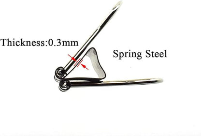 HAHIYO Binder Clips Paper Clamps Spring Steel Sturdy Small 0.75 inches Width 0.28 Inch Capacity No Sharp Edges Heavy Duty Tight Grip Reusable Black Metal Bright Finish for Home Office School 30 Pack