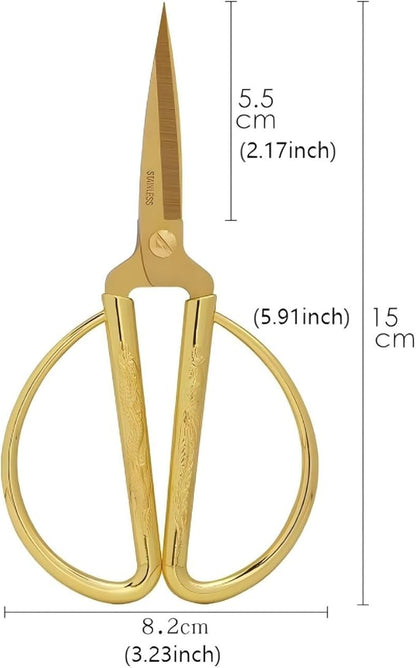 Gold Scissors, Ribbon Cutting Scissors for Grand Opening Ceremonies, Special Events Inaugurations and Ceremonies, Right/Left Handed 5.91"
