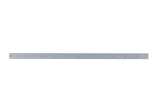 PEC Tools 12" Flexible Metal Ruler, Machinist Rule Made from High-Quality Carbon Steel with Satin Chrome Finish, 4R Graduaction (1/8", 1/16", 1/32", 1/64"), Trusted by Professionals, Made in USA