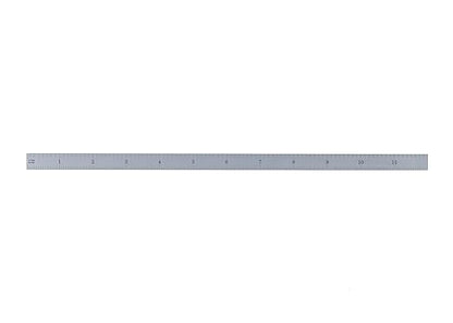 PEC Tools 12" Flexible Metal Ruler, Machinist Rule Made from High-Quality Carbon Steel with Satin Chrome Finish, 4R Graduaction (1/8", 1/16", 1/32", 1/64"), Trusted by Professionals, Made in USA