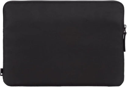Incase Compact Laptop Sleeve with Flight Nylon - 16 Inch MacBook Pro and Laptop Case – Slim Computer Sleeve with Faux Fur Lining, Front Accessory Pocket with Zipper - Black