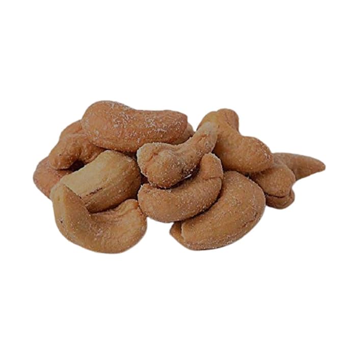Dry Roasted Dark Cashews with Himalayan Salt (1 Lb) - Dark Oven Roasted to Perfection in Small Batches for Added Freshness - Super Crunchy - Farm Fresh Nuts Brand