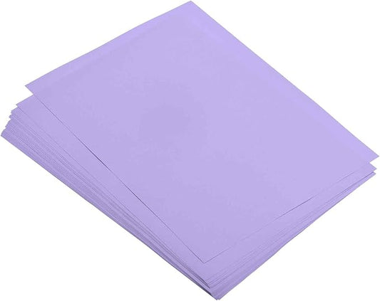 MECCANIXITY 50 Sheets Colored Copy Paper 8.3 x 11.7Inch Printer Paper 80gsm Light Purple for Office Printing, Document Copying, Invitations, Forms, Art Projects