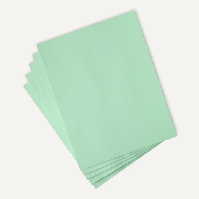 Amazon Basics 30% Recycled Color Copy Paper, 8.5" x 11", 20lb, 500 Sheets, Pastel Green