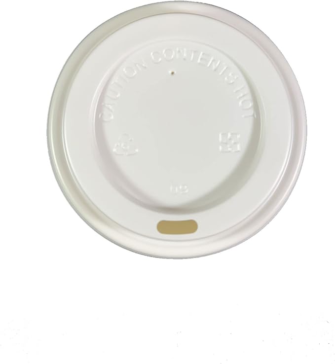 Disposable White Paper Cups With White Lids Coffee Cups with Lids 400 sets (8oz)