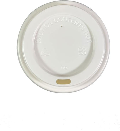 Disposable White Paper Cups With White Lids Coffee Cups with Lids 400 sets (8oz)