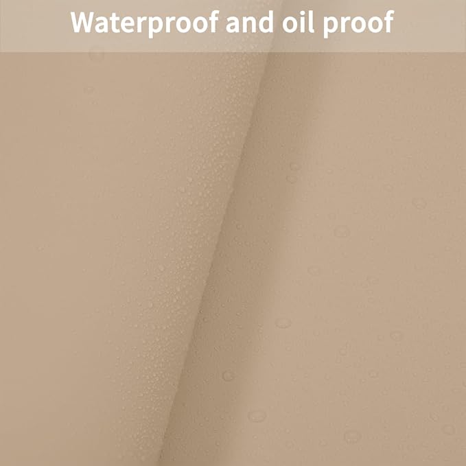 Leather Dresser Cover,1.8mm Thick,12x40 Inch,Dresser Protector Top,Dresser Top Protector,Dresser Cover Top,Dresser Top Cover,Dresser Cover Top for Bedroom.(Light Brown+Gray,12x40)