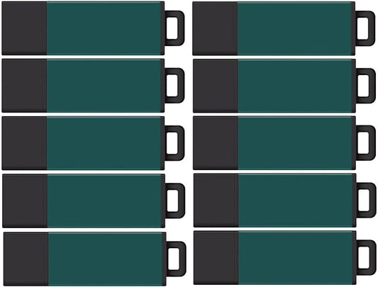 Centon DataStick Pro2 USB 2.0 Flash Drive 8GB x 10, Teal (S1-U2T9-8G-10)