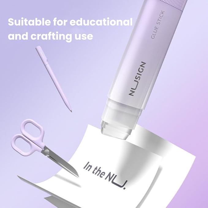 4 Pack - Aesthetic Glue Stick, All Purpose White Glue Sticks, Washable Holiday Craft Glue Sticks Bulk - Perfect for Gift Wrapping School Student Crafts and Office Supplies