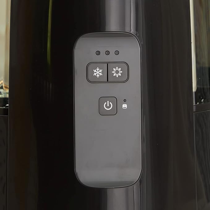 Honeywell Dual Comfort Cool + Warm Mist humidifier. Humidifier for Bedroom, Office, Living Room and Home. Provides Temporary Relief from Dry air discomforts - Black, HWC775B
