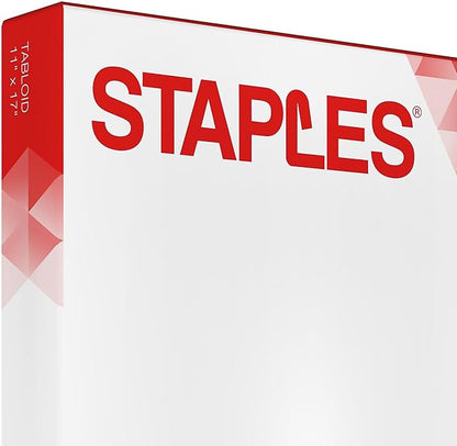 Staples 512211 11-Inch X 17-Inch Copy Paper 20 Lbs 92 Brightness 500/Ream (190450)