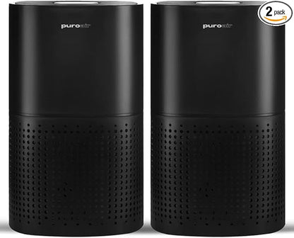 PuroAir 240 HEPA Air Purifiers for Home Large Rooms - Covers Up To 1,000 Sq Ft - Filters Up To 99.9% of Pollutants, Smoke, Pollen, Dust - Quiet HEPA Air Filter - Air Purifiers for Bedroom (2 Pack)