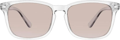 TIJN Blue Light Blocking Glasses for Women Men Clear Frame Square Nerd Eyeglasses Anti Blue Ray Computer Screen Glasses