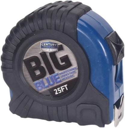 Century Drill & Tool 72825 Big Blue Tape Measure, 25-Foot