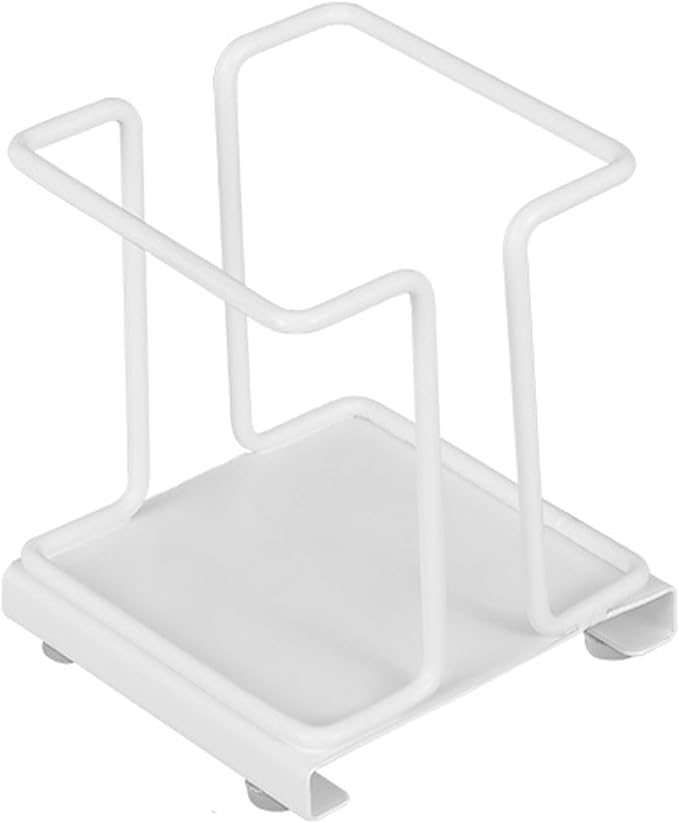 Bathroom Cup Dispenser, Disposable Coffee Cup Dispenser Cup Storage Organizer for Coffee Office/Party/Home Countertop Use (White with Box)
