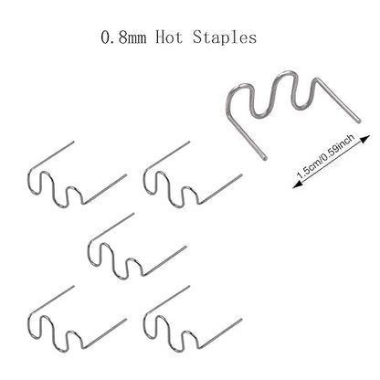1000PCS Hot Plastic Welder Staples 0.8mm Automotive Repair Welding Rods for All Cars, Bumper Repair
