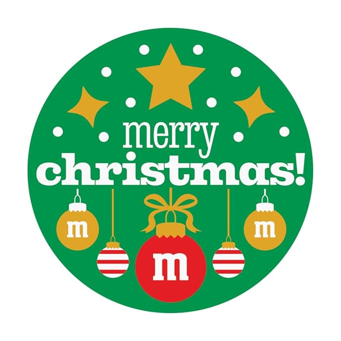M&M’S Holiday Favor Tins, Set of 24, Unique Holiday Favors filled with Pre-Designed M&M’S Holiday Candies for Holiday Parties and Stocking Stuffers