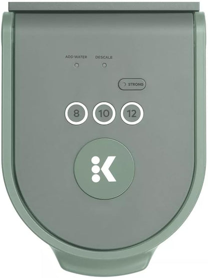 KeuriigK K-Mini Go Compact Single-Serve Coffee Maker with KCup Compatibility, Strong Brew Function, and Removable 42 oz Reservoir - Perfect for Small Spaces, Dorms, or Travel (Sage)