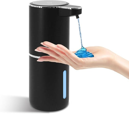 Liquid Soap Dispenser, Automatic Soap Dispenser, 13.5oz/400ml Automatic Soap Dispenser Touchless, USB Rechargeable 4 Level Adjustable Electric Hand Soap Dispenser, for Bathroom, Kitchen,Hotel