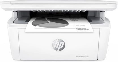 HP Laserjet MFP M140w Wireless Monochrome All-in-One Printer, Copier, Scanner, Phone, Tablet, for Home, Office Use, Easy Setup, Auto-On/Off Technology Compact White 7MD72F (Renewed)