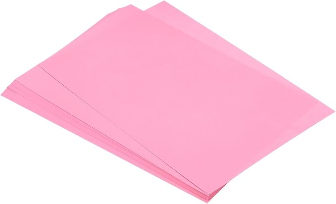 MECCANIXITY 75 Sheets A4 Colored Print Copy Paper 8.3" x 11.7" Origami Paper Printer Paper 80gsm for Printing, Document Copying, Art Craft,Light Pink