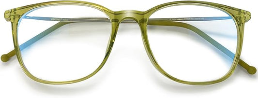 VISOONE Anti Slip TR90 Blue Light Blocking Glasses Size M Eyewear Frame with Anti Glare Eye Protection for Women GaeL