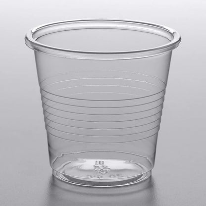 Plastic Cups 3 oz Bulk Case 2400 - Disposable Clear Cup 3 ounce - Small Bathroom Cups - Daily Chef Translucent Cup, Mouthwash & Medical Sample Urine Test - Water Cooler Dispenser [2400 Pack / Case]