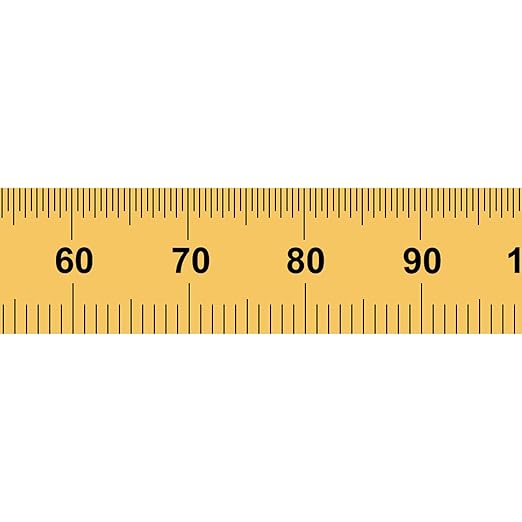 PEC Tools Flexible 6 in Rule, Titanium Nitride Coating, Markings of 1/32", 1/64", 0.5mm and 1mm, Suitable for Engineers and Technicians Working Between Imperial and Metric Systems, Made in USA