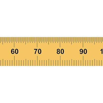 PEC Tools Flexible 6 in Rule, Titanium Nitride Coating, Markings of 1/32", 1/64", 0.5mm and 1mm, Suitable for Engineers and Technicians Working Between Imperial and Metric Systems, Made in USA