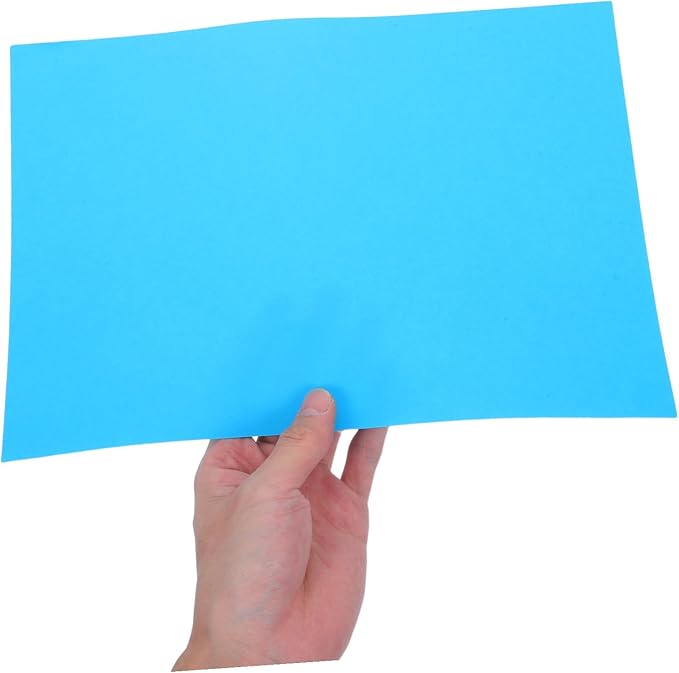 100pcs Blue Copy Paper Colored Printer Paper for Craft Letter Multi-purpose Smooth Texture Quick Drying Surface for DIY Creative Drawing Printing Projects